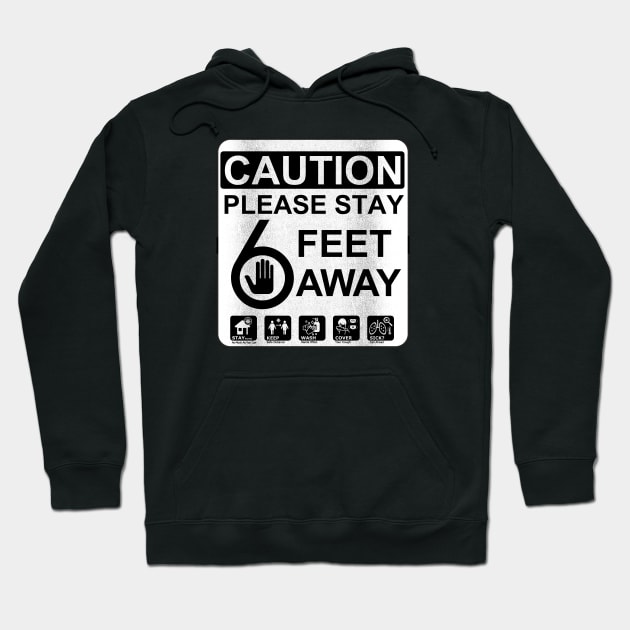 A Serious Warning(CAUTION, Please Stay 6 Feet Away) Hoodie by Malame